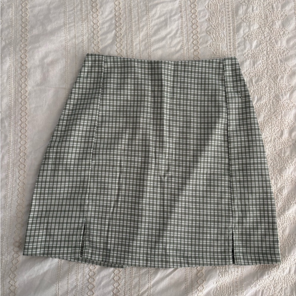 Brandy Melville Green Plaid Women's Skirt